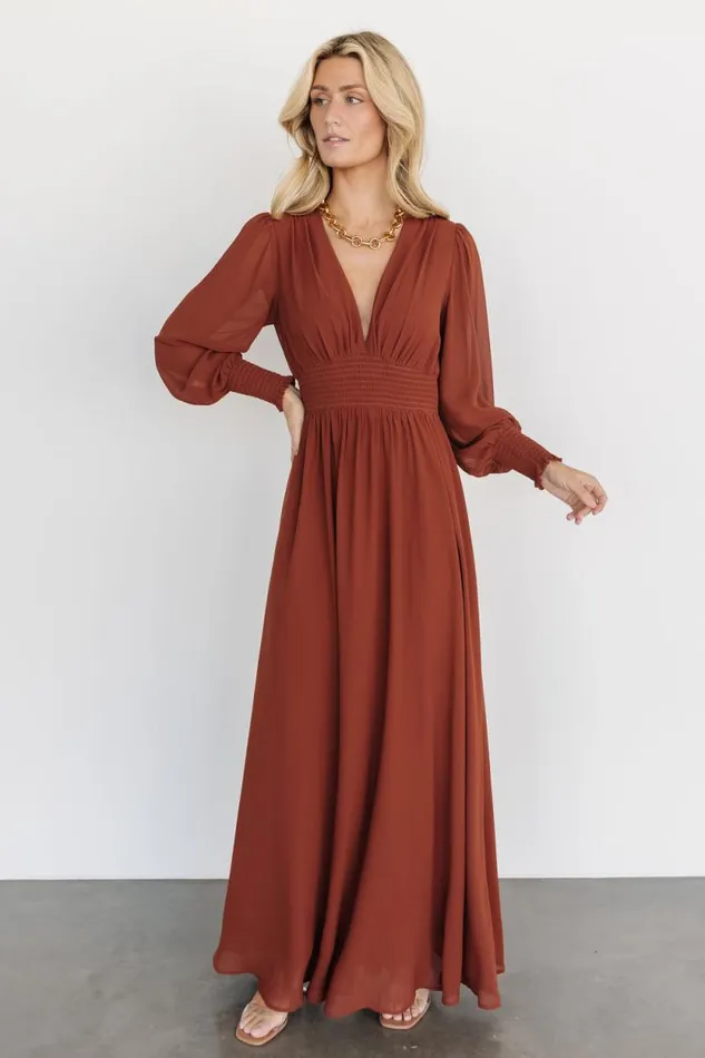 Women Olivia Maxi Dress Cinnamon Baltic Born Maxi Dresses