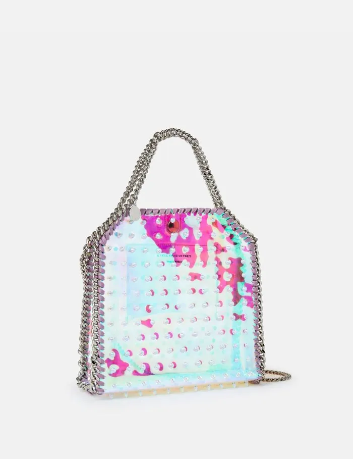 Women Online Exclusive Falabella Mini Holographic Spike Tote Iridescent Stella McCartney Mini Bags And Clutches Women Online Exclusive Falabella Mini Holographic Spike Tote Iridescent Stella McCartney Mini Bags And Clutches