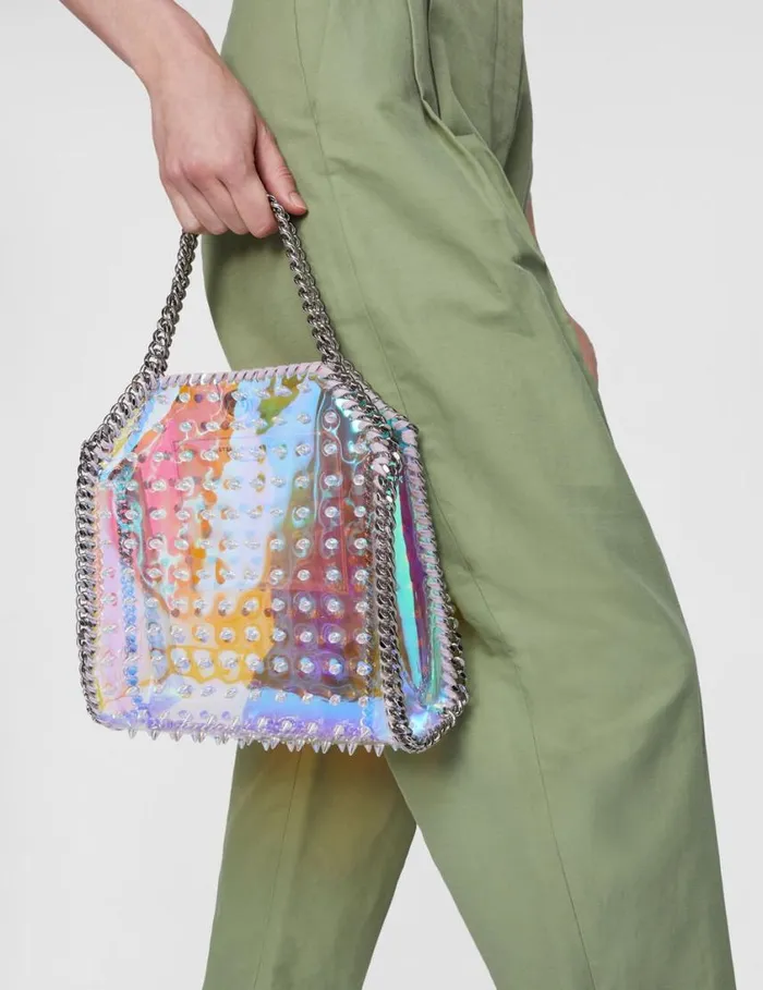 Women Online Exclusive Falabella Mini Holographic Spike Tote Iridescent Stella McCartney Mini Bags And Clutches Women Online Exclusive Falabella Mini Holographic Spike Tote Iridescent Stella McCartney Mini Bags And Clutches