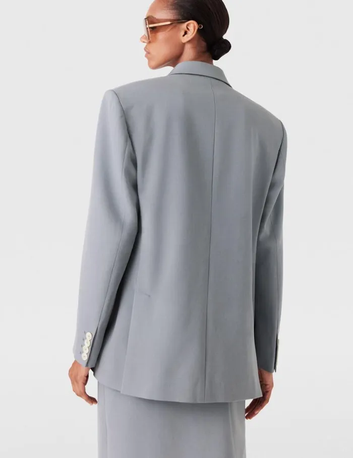 Women Oversized DoubleBreasted Blazer Mist Stella McCartney Coats And Jackets Women Oversized DoubleBreasted Blazer Mist Stella McCartney Coats And Jackets