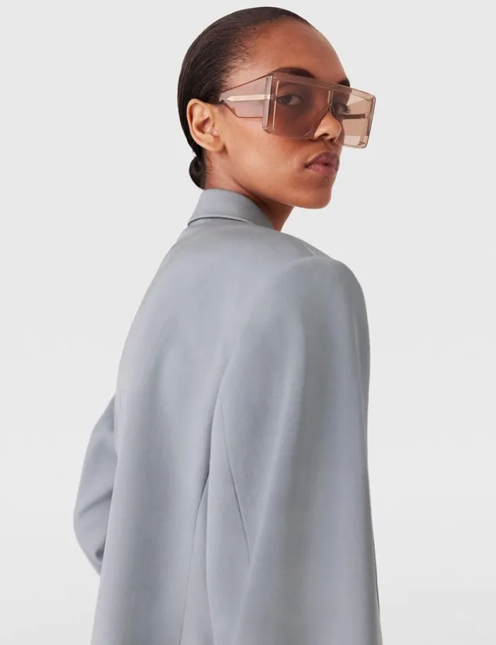 Women Oversized DoubleBreasted Blazer Mist Stella McCartney Coats And Jackets Women Oversized DoubleBreasted Blazer Mist Stella McCartney Coats And Jackets