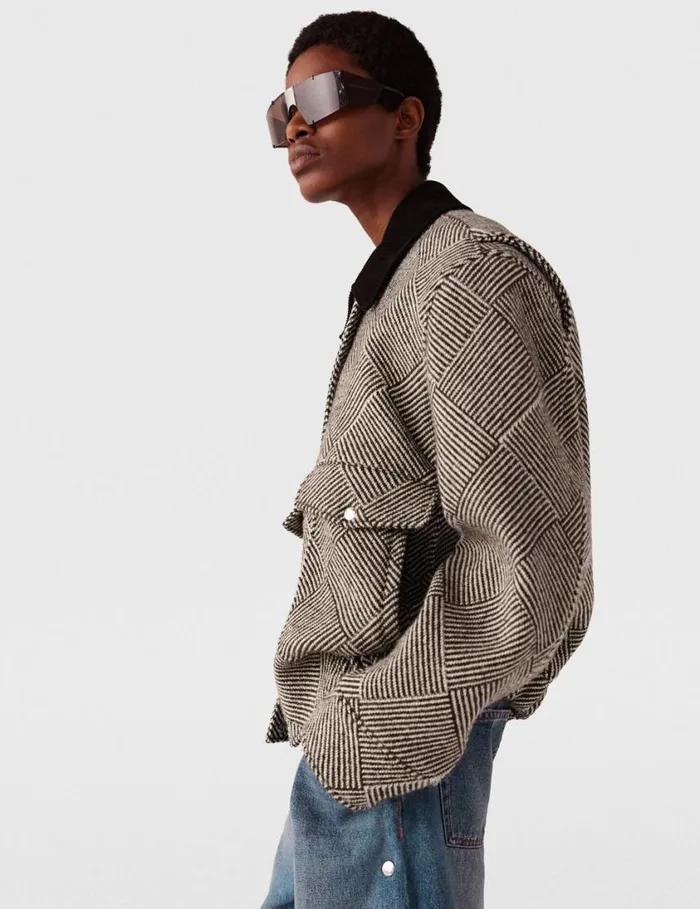 Women Oversized Tweed Bomber Jacket Beige Tweed Stella McCartney Coats And Jackets Women Oversized Tweed Bomber Jacket Beige Tweed Stella McCartney Coats And Jackets