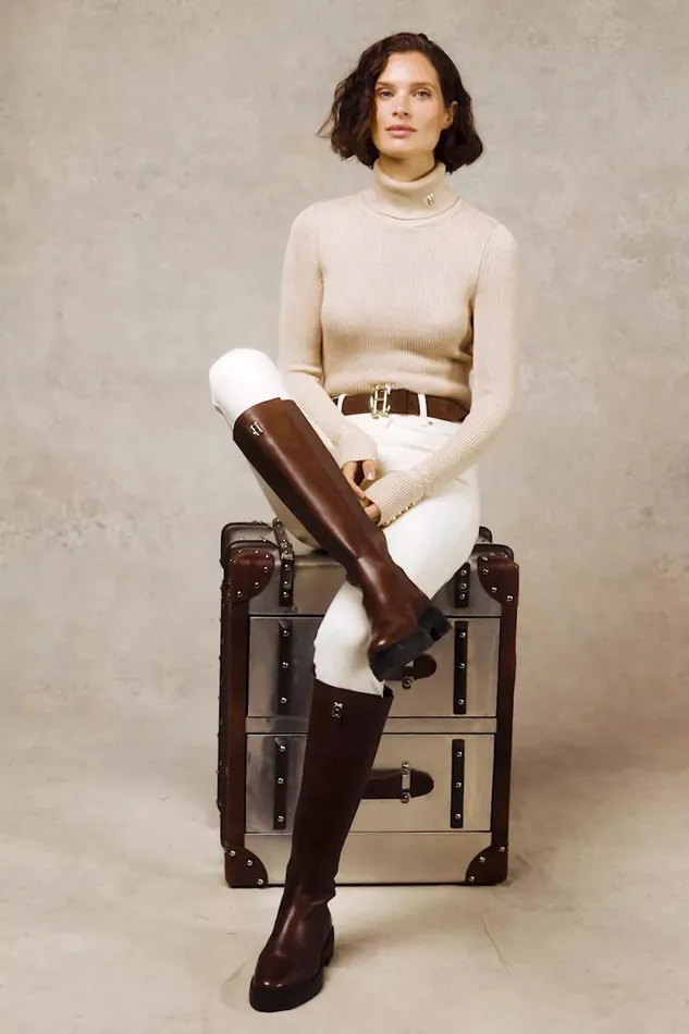 Women Painswick Roll Neck Biscuit Holland Cooper Knitwear Women Painswick Roll Neck Biscuit Holland Cooper Knitwear