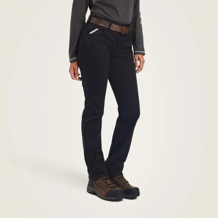 Women Pants and Shorts Ariat Rebar DuraStretch Made Tough Straight Leg Pant Black