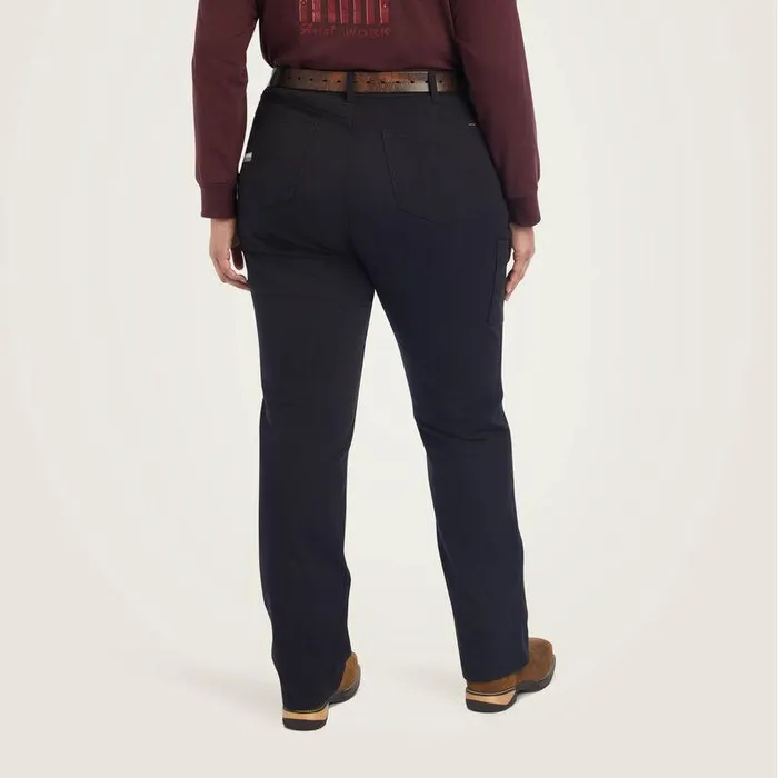 Women Pants and Shorts Ariat Rebar DuraStretch Made Tough Straight Leg Pant Black