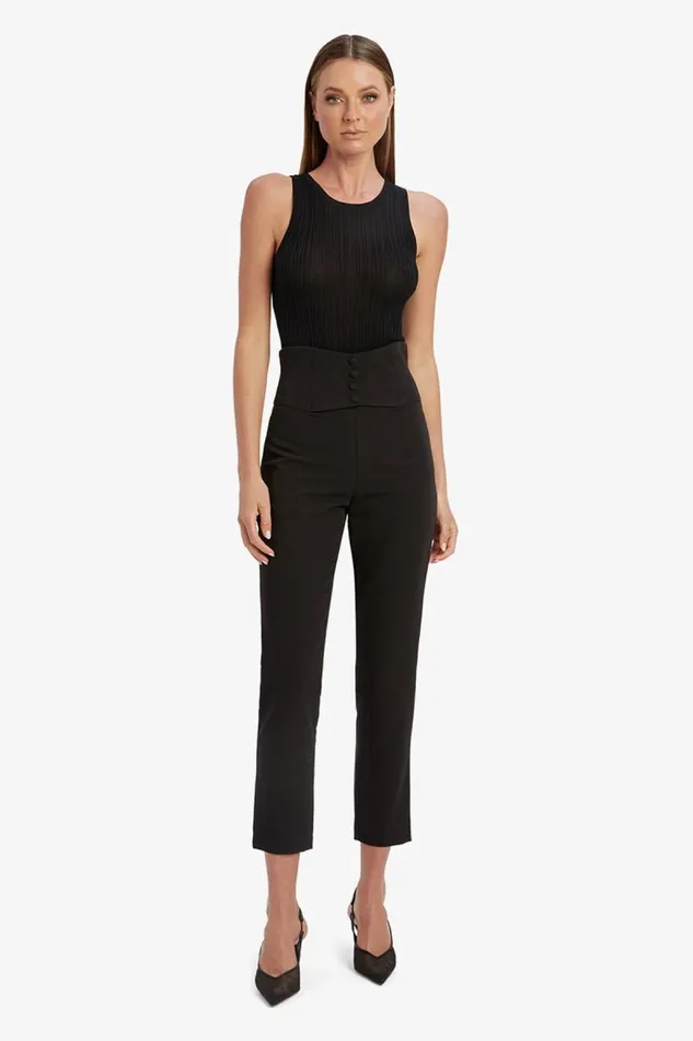 Women Pants Bardot Corset Pant In Black Black