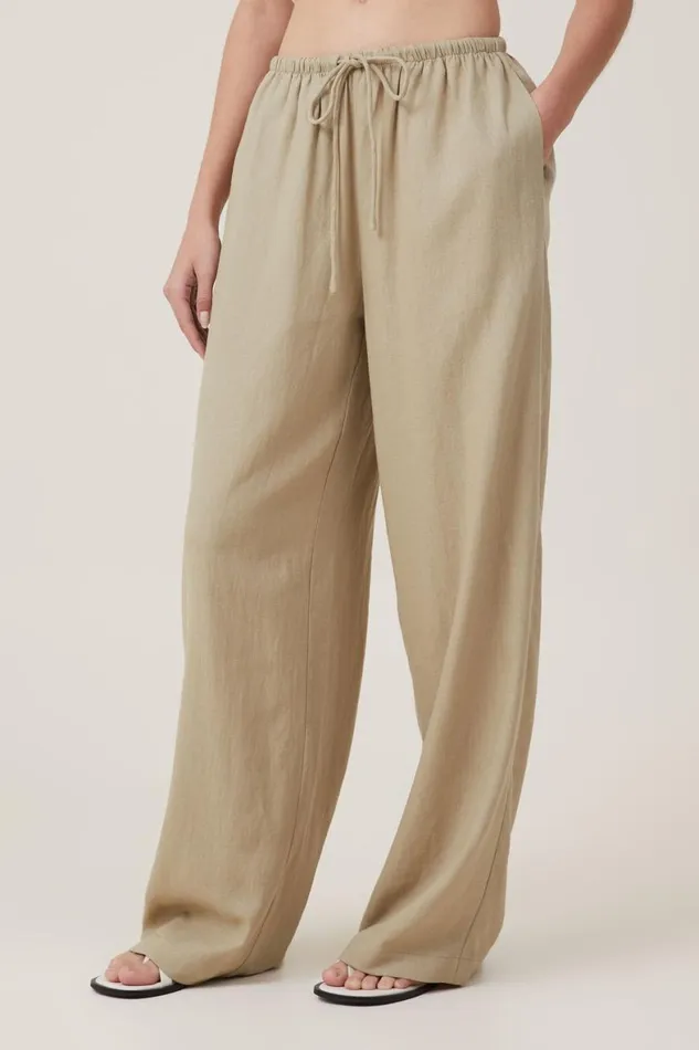Women Pants Cotton On Haven Wide Leg Pant Desert Sage