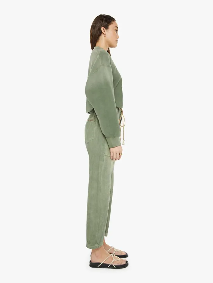 Women Pants Mother Denim P63 Fatigue Pant Green medium