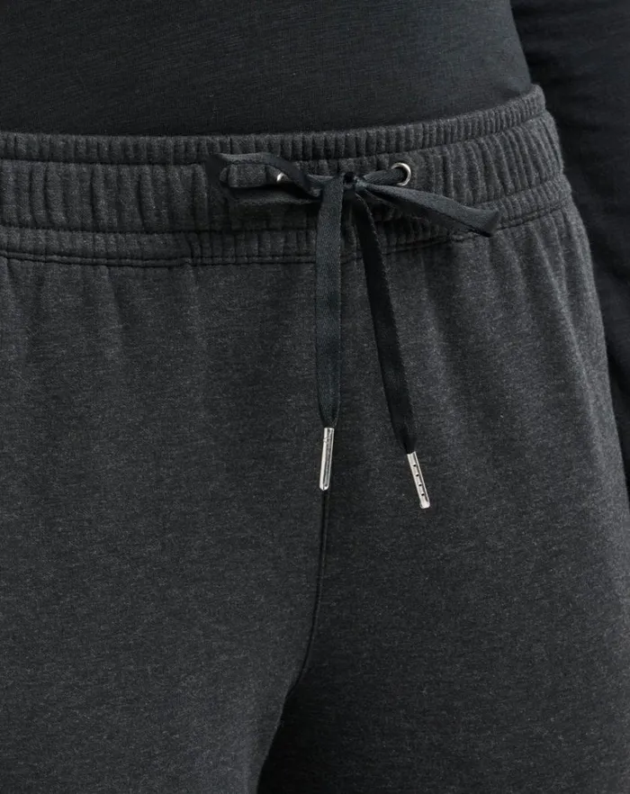 Women Pants TravisMathew CLOUD FLEECE JOGGER Heather Black