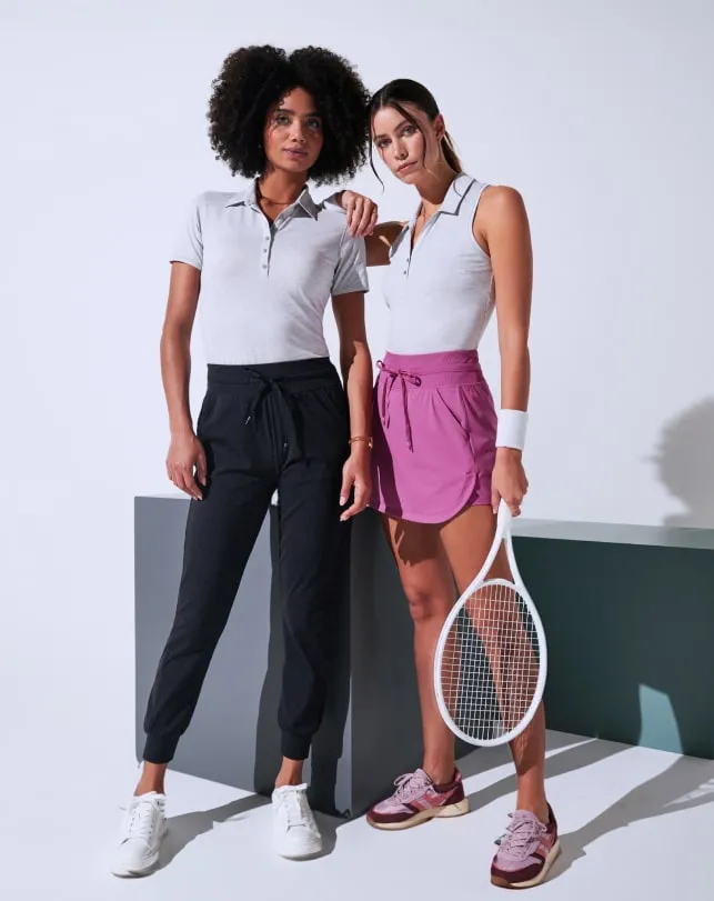 Women Pants TravisMathew MOVEKNIT TIE JOGGER Heather Black Women Pants TravisMathew MOVEKNIT TIE JOGGER Heather Black