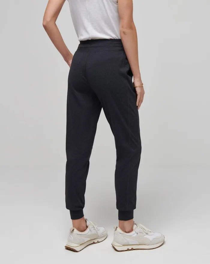 Women Pants TravisMathew MOVEKNIT TIE JOGGER Heather Black Women Pants TravisMathew MOVEKNIT TIE JOGGER Heather Black