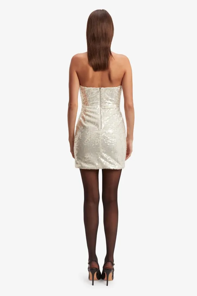 Women Party Dresses Bardot Jinxa Sequin Mini Dress In Nude Sqn Nude Sqn