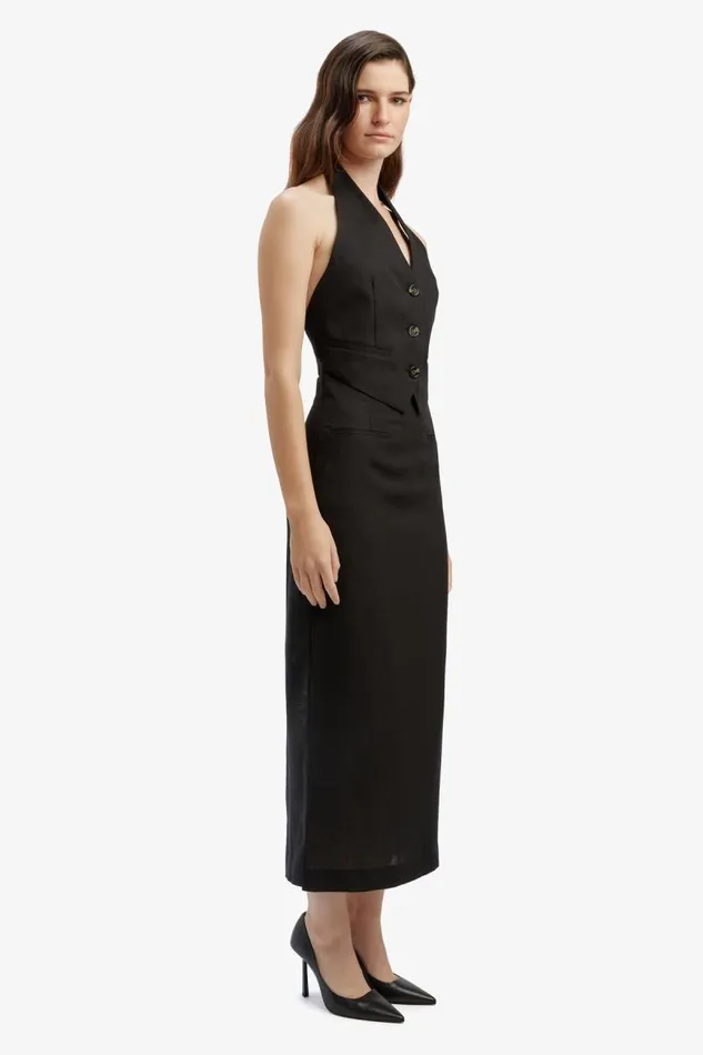 Women Party Tops Bardot Felda Linen Vest In Black Black Women Party Tops Bardot Felda Linen Vest In Black Black