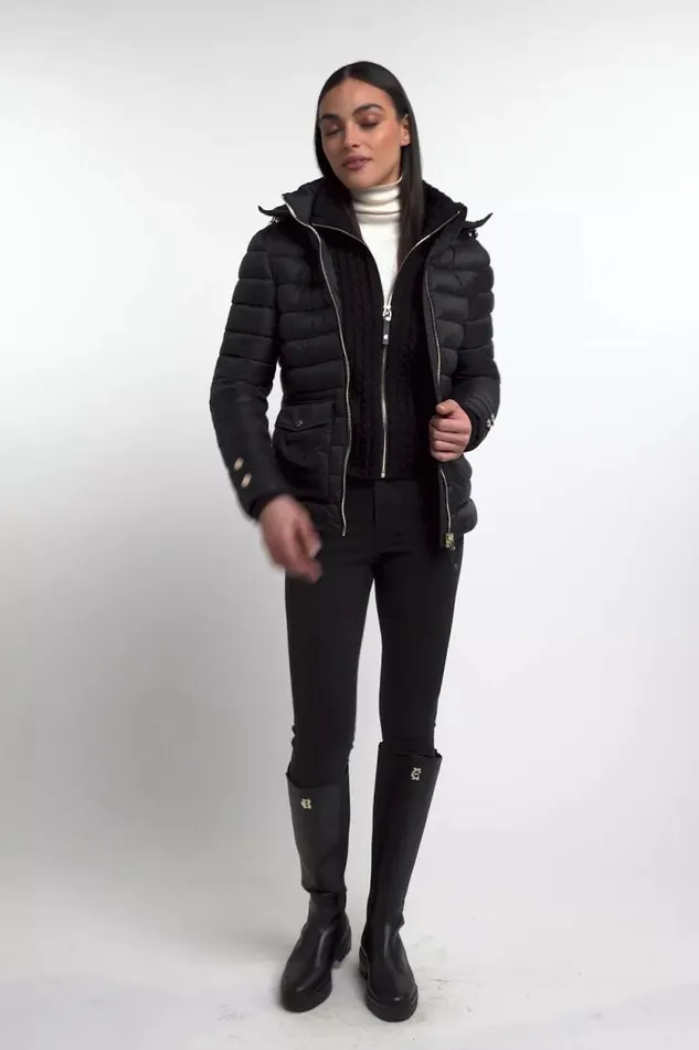 Women Pearson Hybrid Jacket Black Holland Cooper Jackets