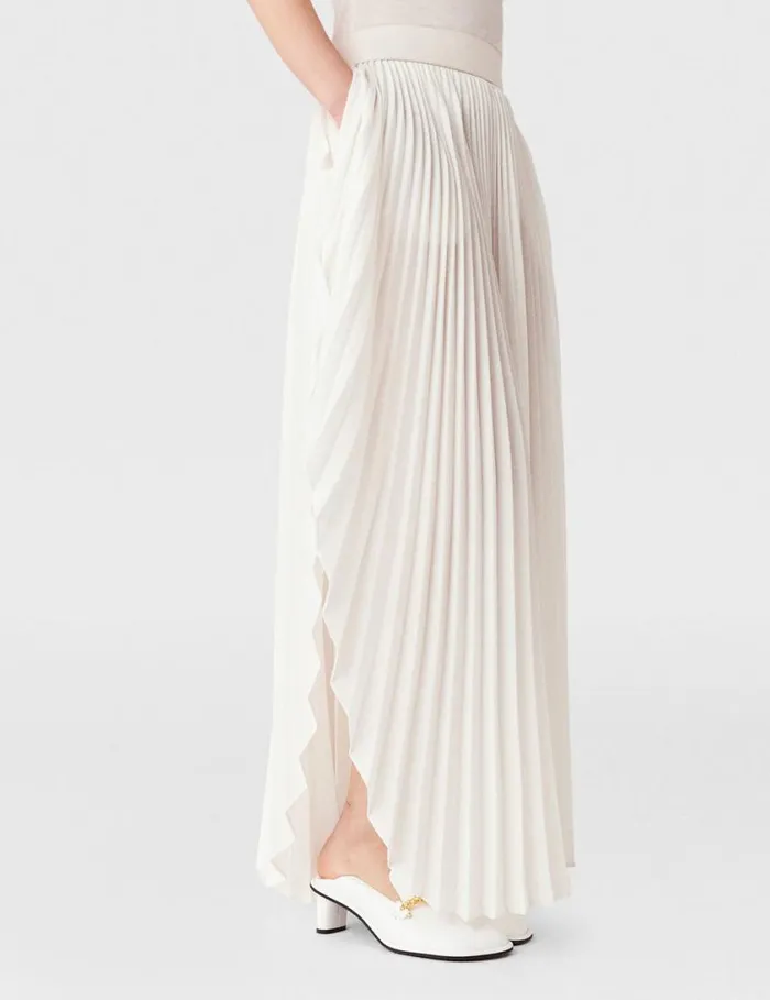 Women Pleated MidRise Maxi Skirt Dusty Pink Stella McCartney Skirts Women Pleated MidRise Maxi Skirt Dusty Pink Stella McCartney Skirts