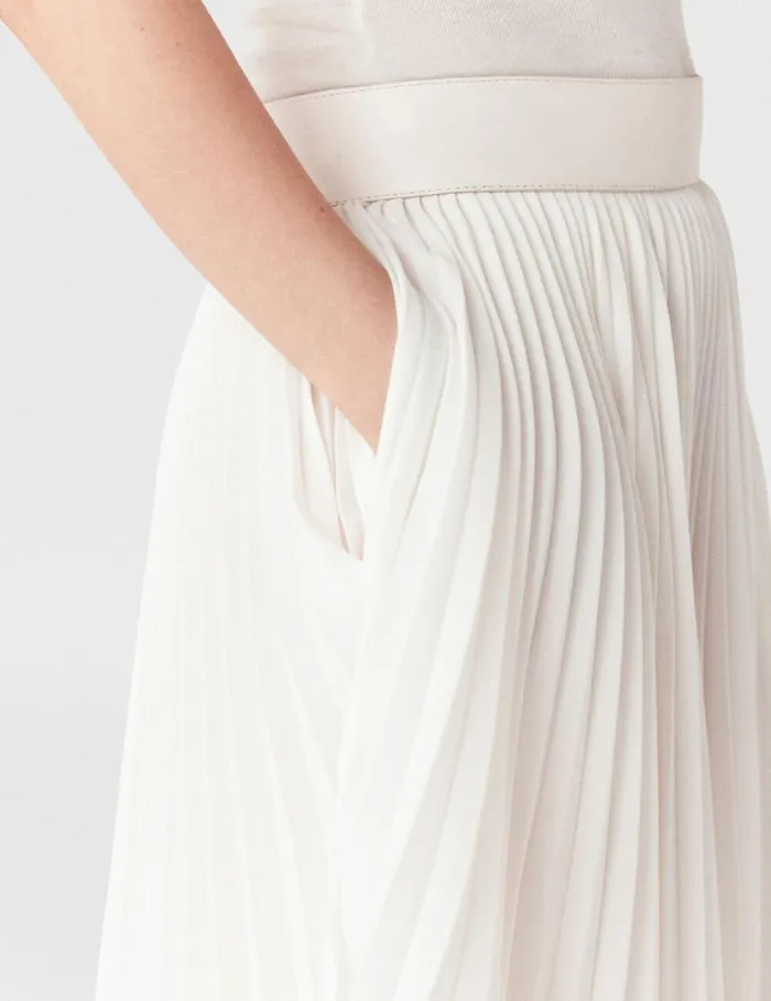 Women Pleated MidRise Maxi Skirt Dusty Pink Stella McCartney Skirts Women Pleated MidRise Maxi Skirt Dusty Pink Stella McCartney Skirts