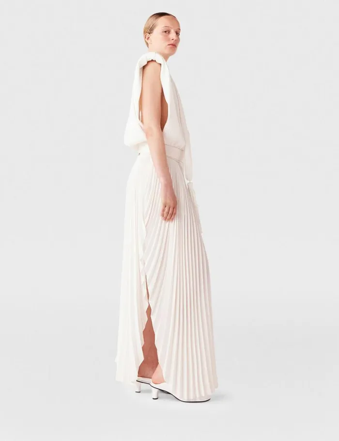 Women Pleated MidRise Maxi Skirt Dusty Pink Stella McCartney Skirts Women Pleated MidRise Maxi Skirt Dusty Pink Stella McCartney Skirts