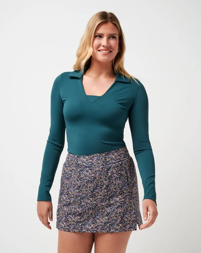 Women Polos TravisMathew WHERE IT COUNTS POLO Atlantic Deep Women Polos TravisMathew WHERE IT COUNTS POLO Atlantic Deep