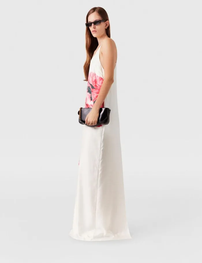 Women Poppy Print Maxi Dress White And Pink Stella McCartney Dresses