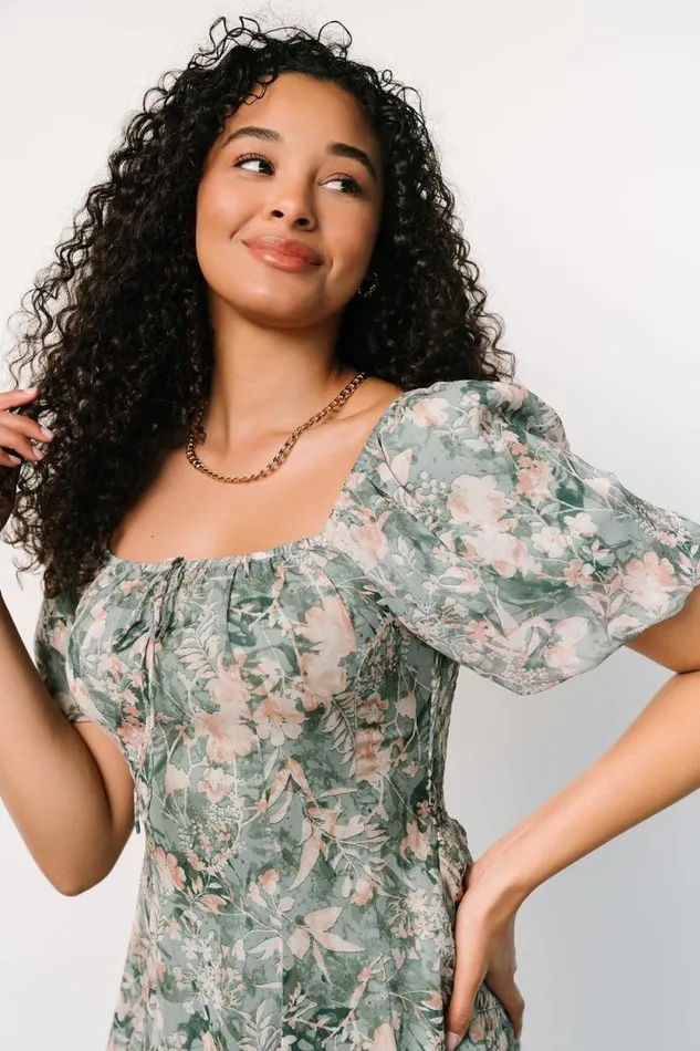 Women Raelynn Maxi Dress Sage Floral Baltic Born Maxi Dresses