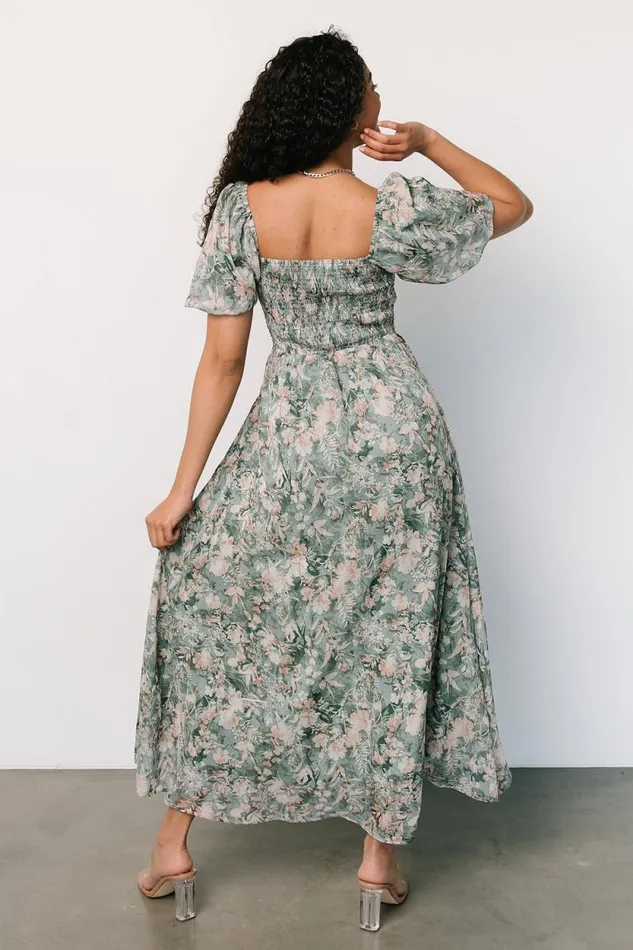 Women Raelynn Maxi Dress Sage Floral Baltic Born Maxi Dresses