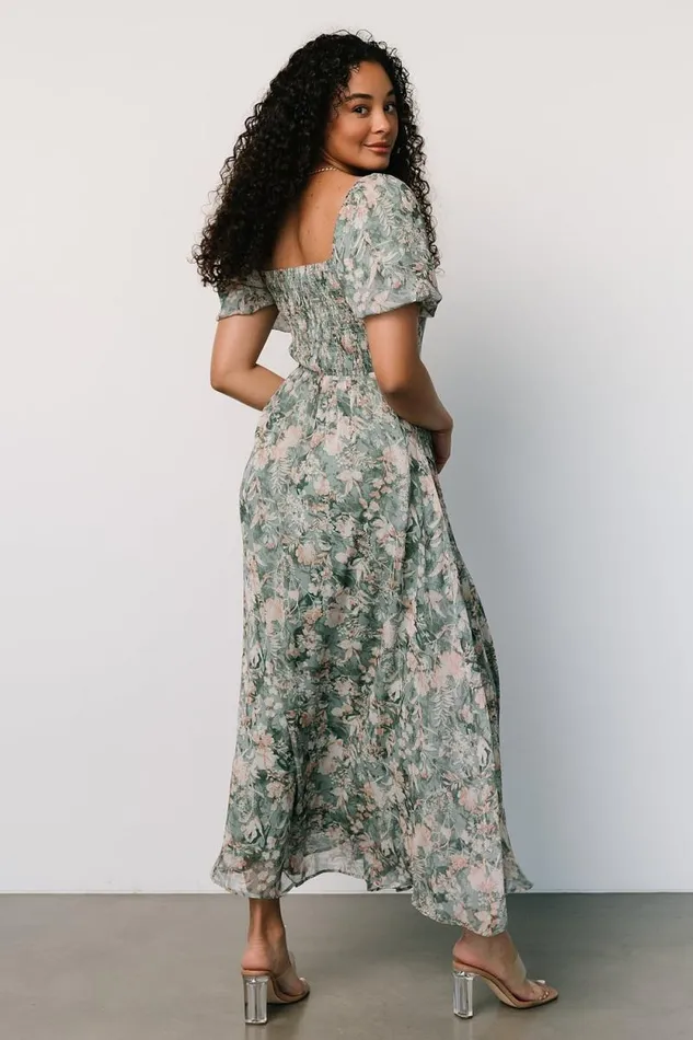 Women Raelynn Maxi Dress Sage Floral Baltic Born Maxi Dresses