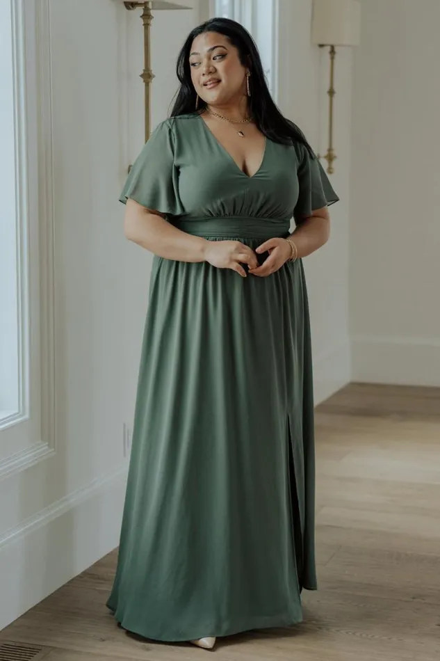 Women Ramona Maxi Dress Dark Sage Baltic Born The Guest Edit