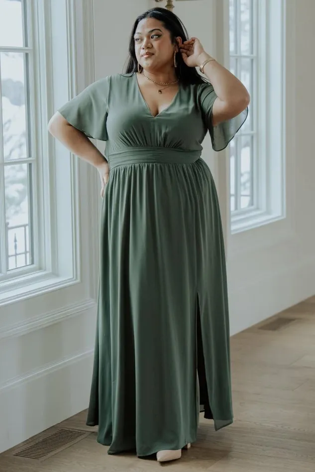 Women Ramona Maxi Dress Dark Sage Baltic Born The Guest Edit