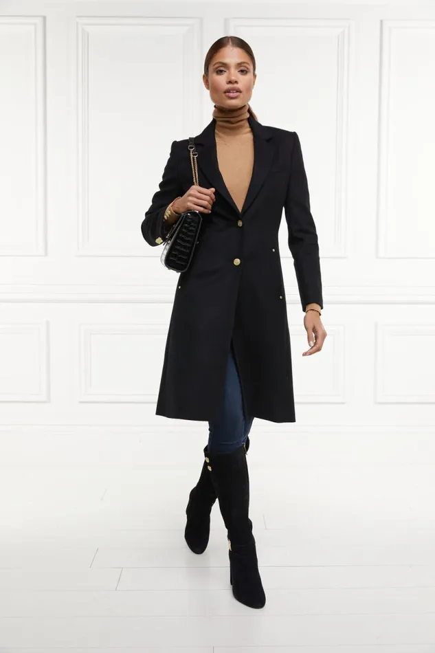 Women Regency Coat Soft Black Holland Cooper Tailoring