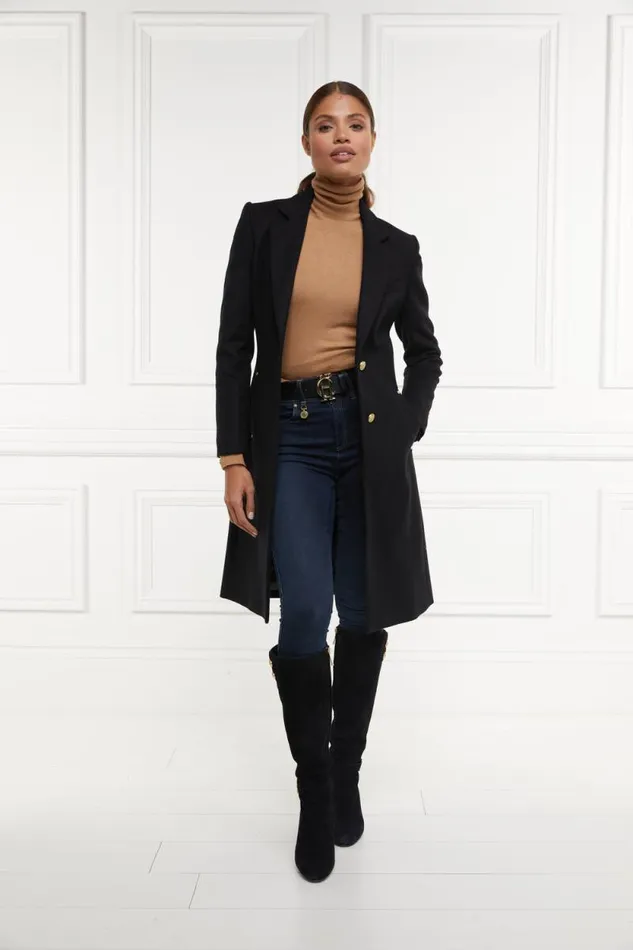 Women Regency Coat Soft Black Holland Cooper Tailoring