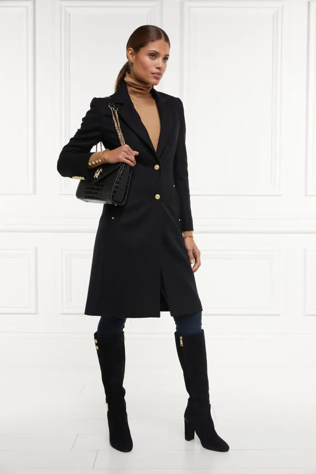 Women Regency Coat Soft Black Holland Cooper Tailoring