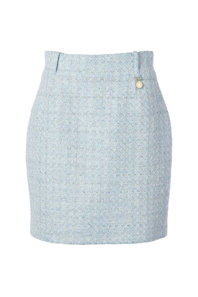 Women Regency Skirt Sky Blue Boucle Holland Cooper Dresses Women Regency Skirt Sky Blue Boucle Holland Cooper Dresses