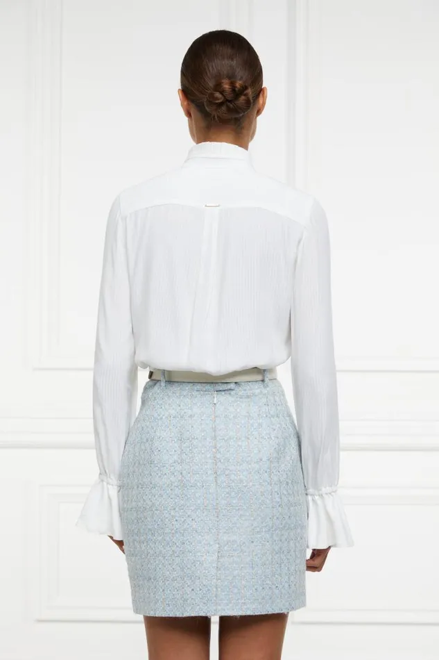 Women Regency Skirt Sky Blue Boucle Holland Cooper Dresses Women Regency Skirt Sky Blue Boucle Holland Cooper Dresses