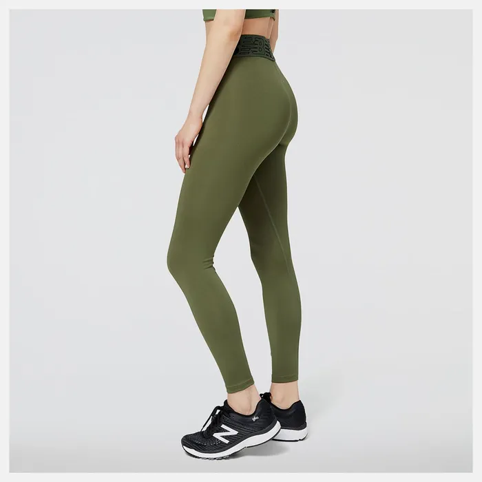 Women Relentless Crossover High Rise 78 Tight Deep Olive Green New Balance Pants and Leggings Women Relentless Crossover High Rise 78 Tight Deep Olive Green New Balance Pants and Leggings