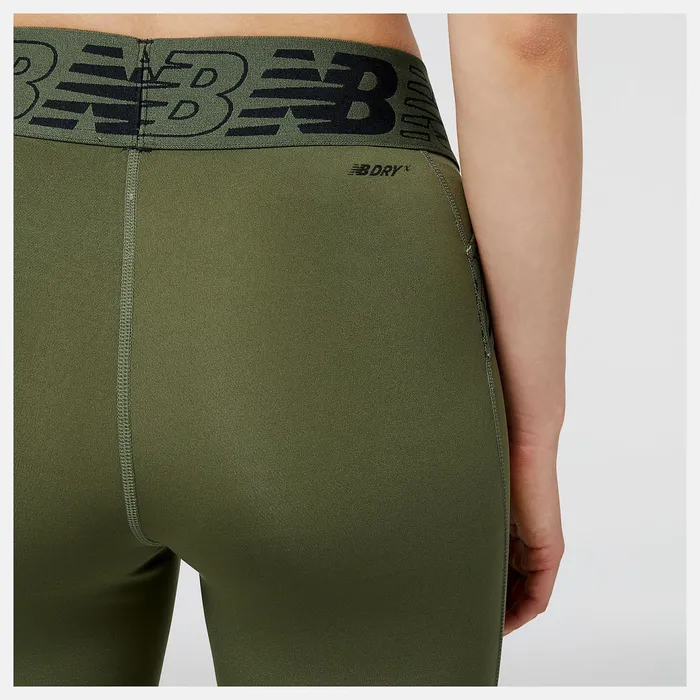 Women Relentless Crossover High Rise 78 Tight Deep Olive Green New Balance Pants and Leggings Women Relentless Crossover High Rise 78 Tight Deep Olive Green New Balance Pants and Leggings