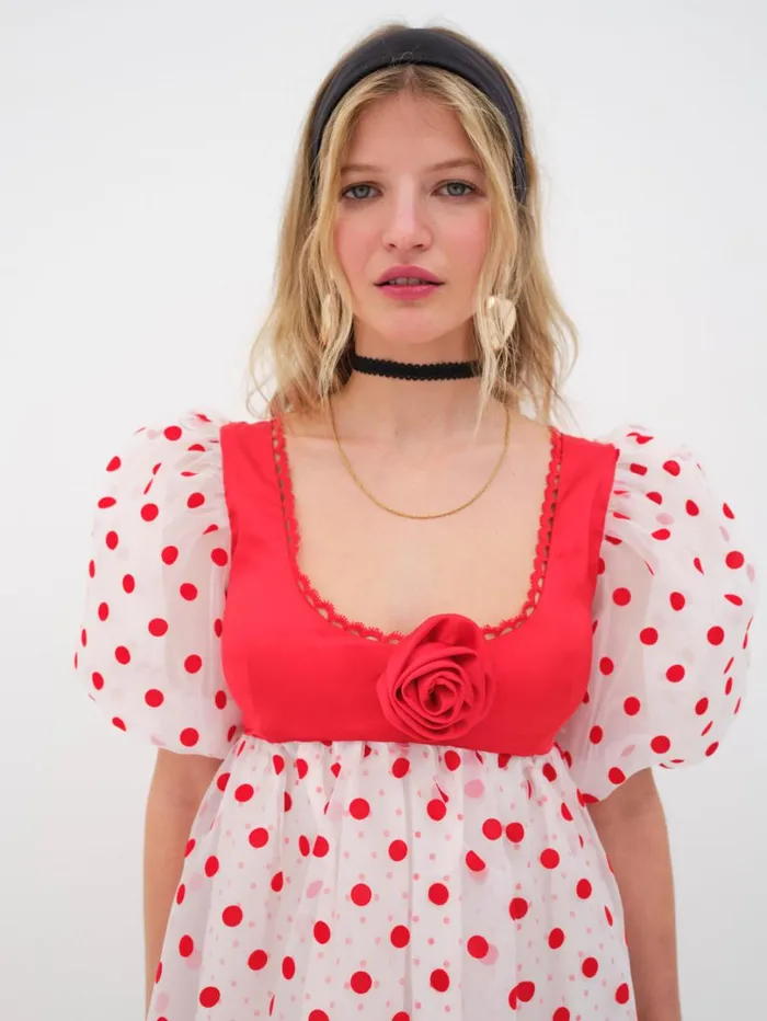 Women Rhoda Midi Dress Red For Love and Lemons Dresses Women Rhoda Midi Dress Red For Love and Lemons Dresses