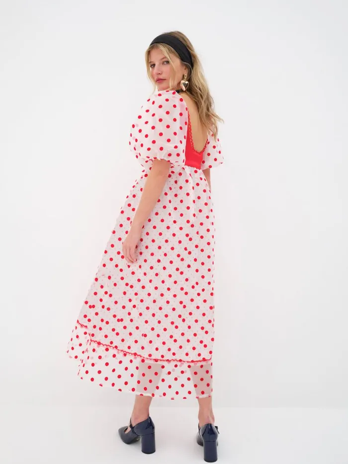 Women Rhoda Midi Dress Red For Love and Lemons Dresses Women Rhoda Midi Dress Red For Love and Lemons Dresses