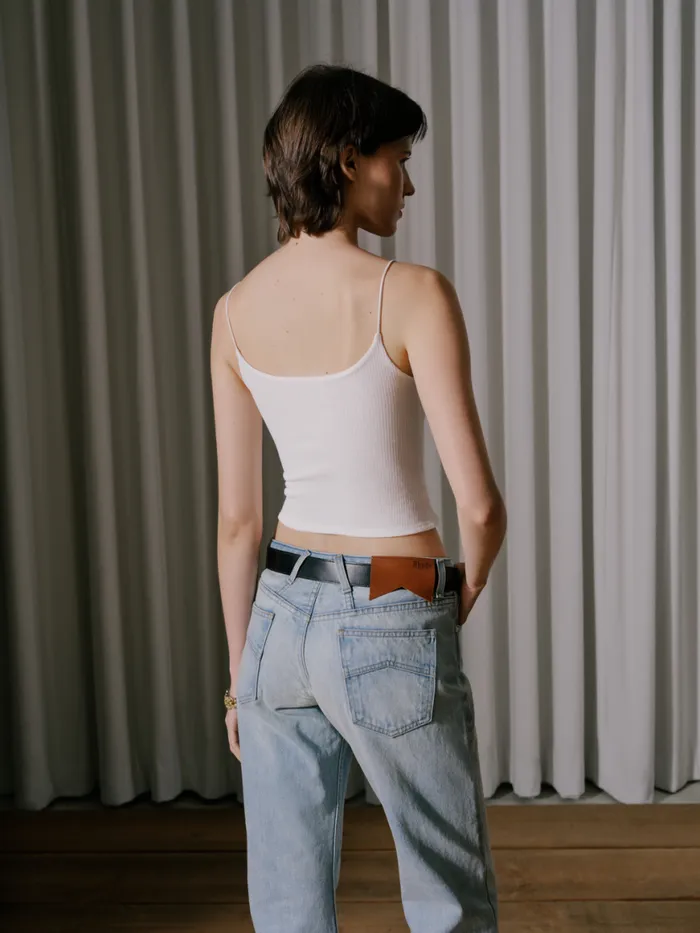 Women Rhude Bottoms LOWWAIST FLARE DENIM Light Indigo