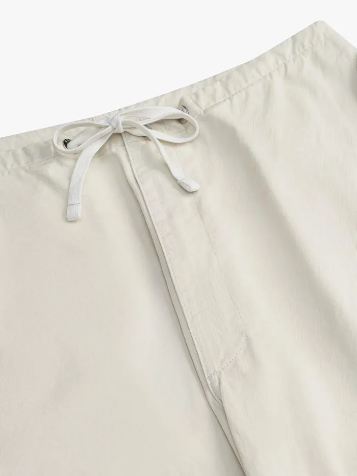 Women Rhude Bottoms WASHED PARACHUTE PANT Off White