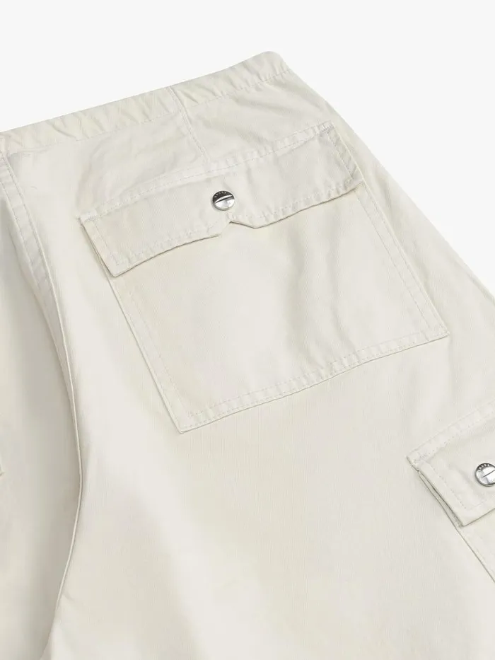 Women Rhude Bottoms WASHED PARACHUTE PANT Off White