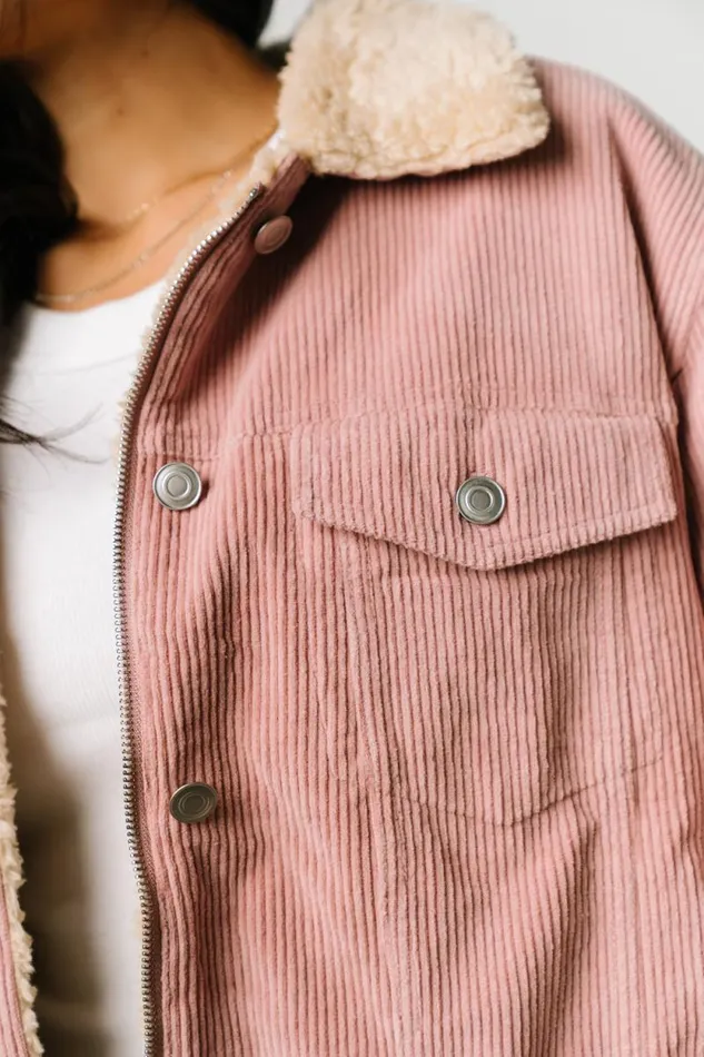 Women Ridley Corduroy Jacket Pink Baltic Born Outerwear