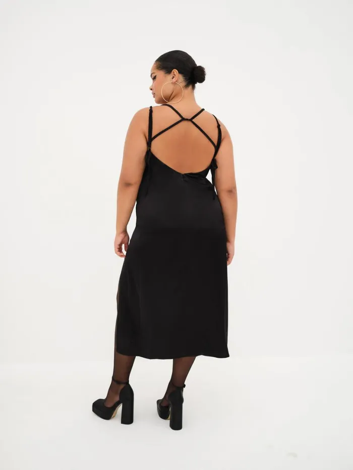 Women Rita Midi Dress Black For Love and Lemons Dresses