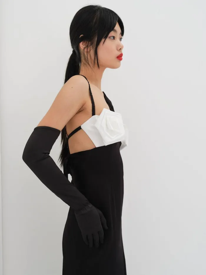 Women Rita Midi Dress Black For Love and Lemons Dresses