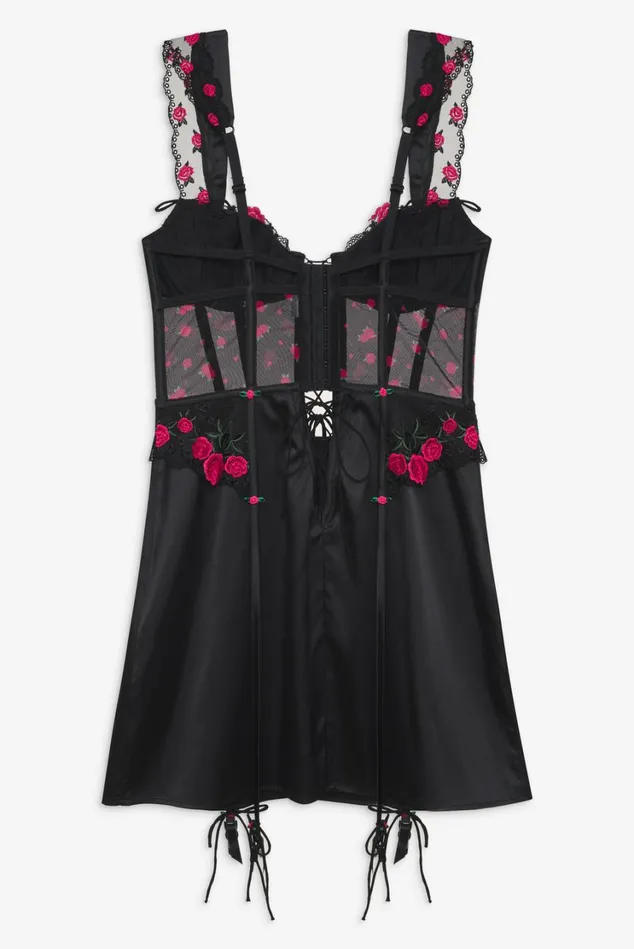 Women Roja Slip Dress Black For Love and Lemons Lingerie