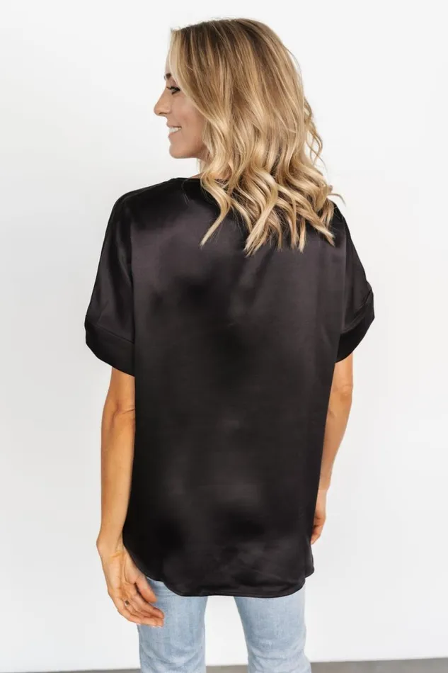 Women Rory Satin Top Black Baltic Born Blouses and Shirts Women Rory Satin Top Black Baltic Born Blouses and Shirts