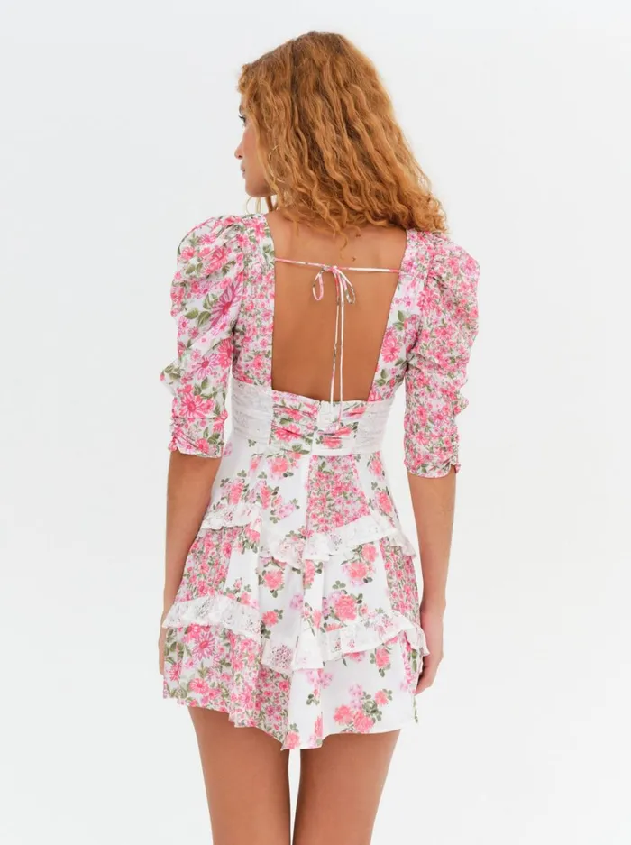 Women Rosalyn Mini Dress Pink For Love and Lemons Dresses