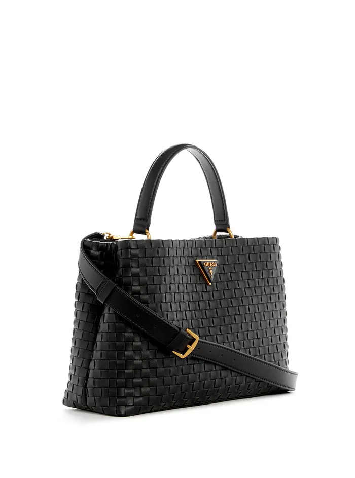 Women Satchel GUESS Black Lisbet Satchel Bag Women Satchel GUESS Black Lisbet Satchel Bag