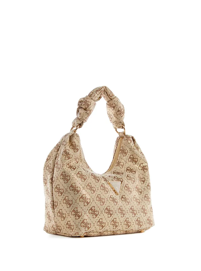 Women Satchel GUESS Gold Logo Velina Hobo Bag Women Satchel GUESS Gold Logo Velina Hobo Bag
