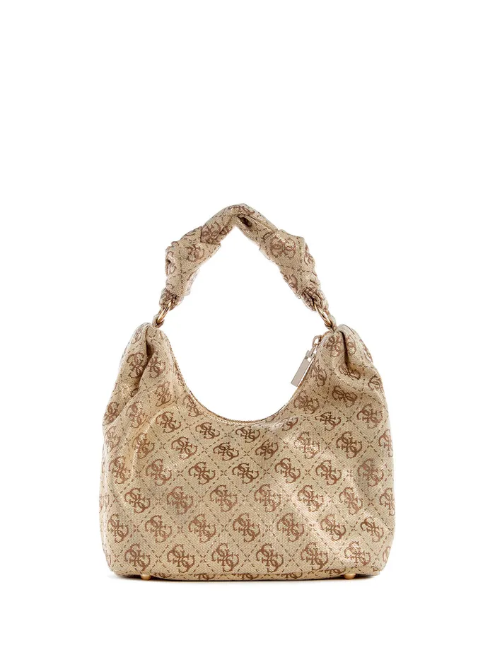 Women Satchel GUESS Gold Logo Velina Hobo Bag Women Satchel GUESS Gold Logo Velina Hobo Bag