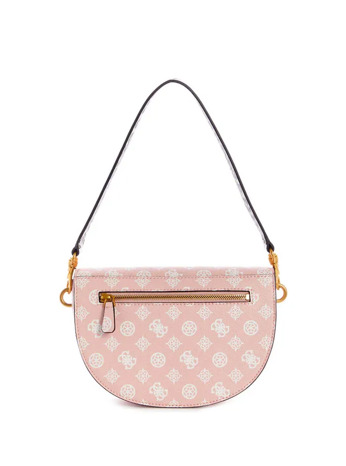 Women Satchel GUESS Pink Danna Logo Saddle Bag Women Satchel GUESS Pink Danna Logo Saddle Bag